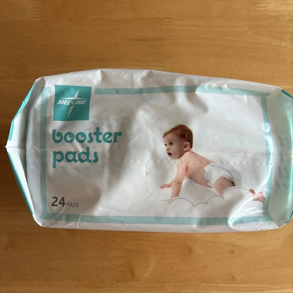 Medline Baby Booster Pads 24 Count Fits Diapers and Training Pants